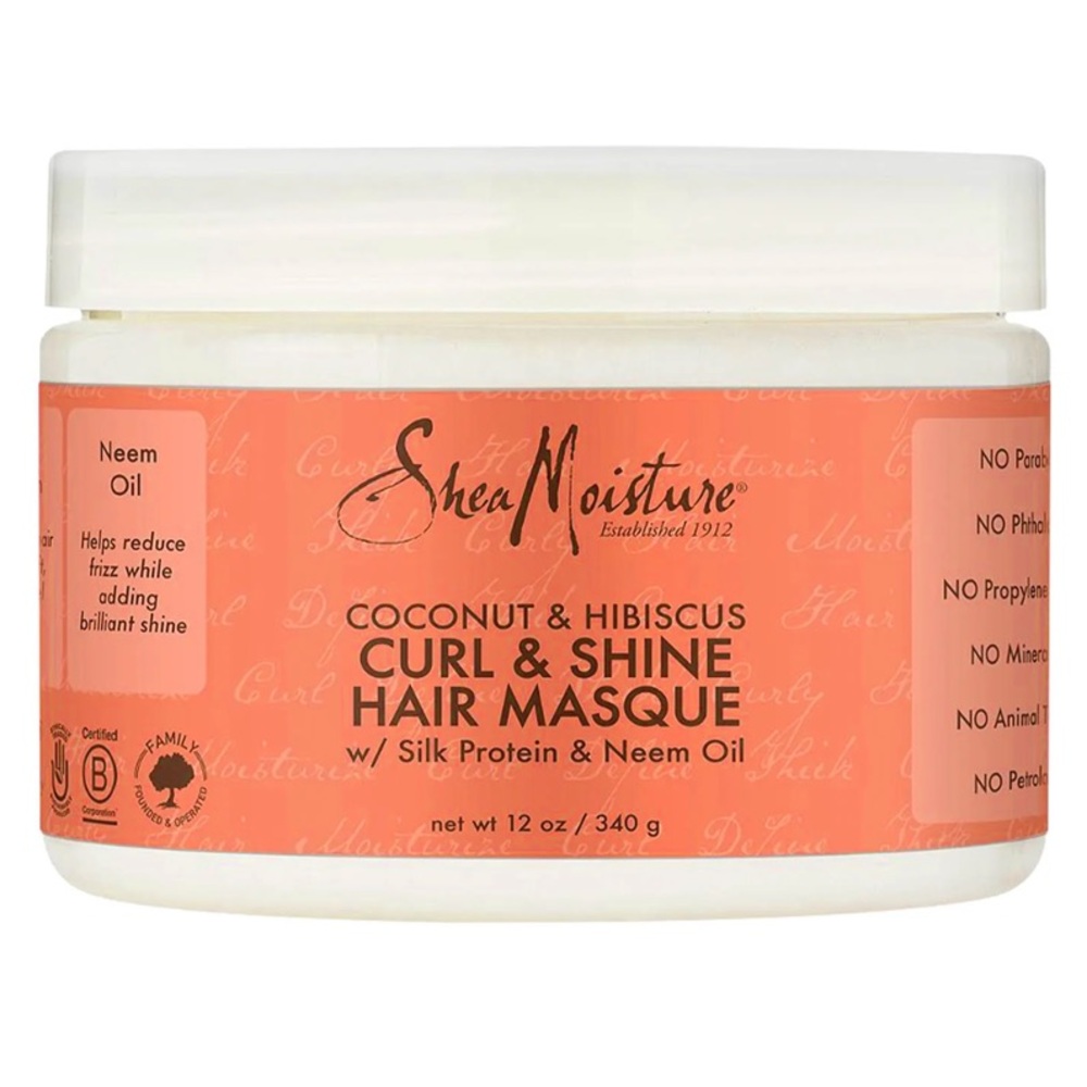 BNWT Shea Moisture Coconut & Hibiscus Curl & Shine Hair Masque